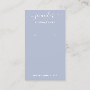 Logo Custom Jewelry Card Social Smoy BLue Visitenkarte