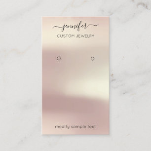 Logo Custom Juwelier Card Social Media Rose Visitenkarte