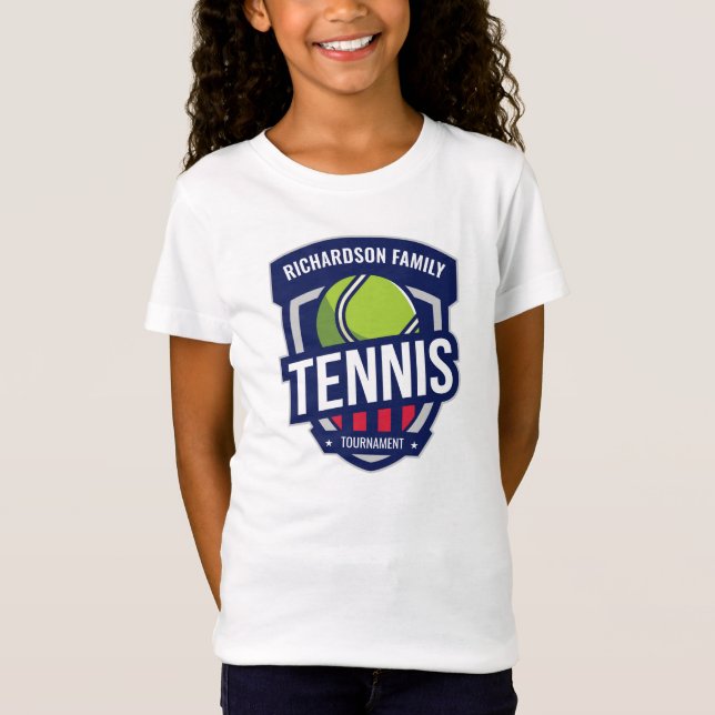 Logo "Custom Tennis" T-Shirt (Vorderseite)