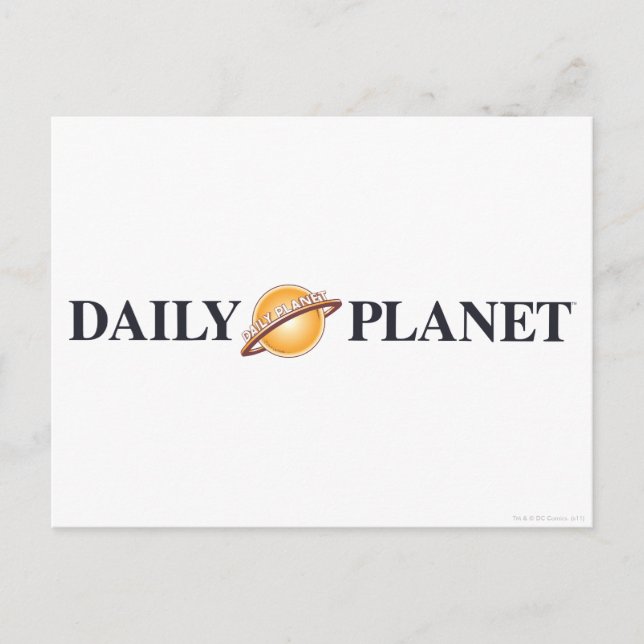 Logo "Daily Planet" Postkarte (Vorderseite)