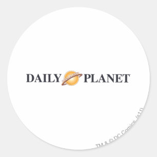 Logo "Daily Planet" Runder Aufkleber