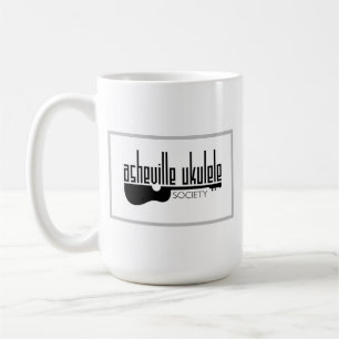 Logo der Asheville Ukulele Society Kaffeetasse
