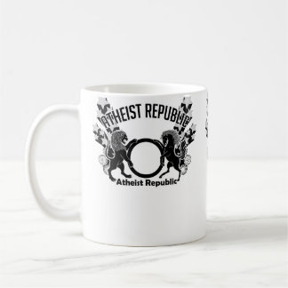 Logo der Atheistischen Republik Sternschnuppen Kaffeetasse