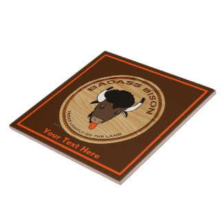 Logo der Badass Bison Farm Fliese