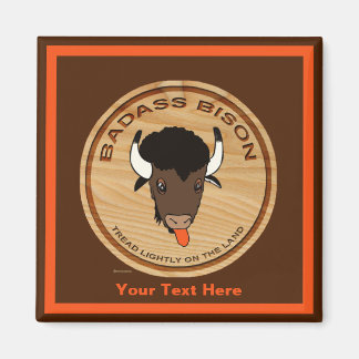 Logo der Badass Bison Farm Magnet