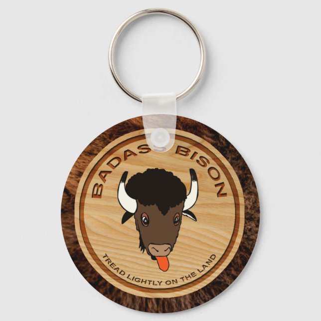 Logo der Badass Bison Farm Schlüsselanhänger (Vorderseite)