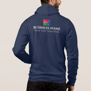 Logo der Blue Back and Front Print Company für Män Hoodie