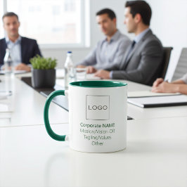 Logo der Corporate Business Company Custom Green T Tasse