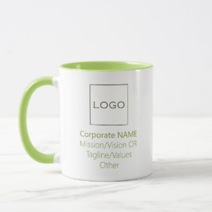 Logo der Corporate Business Company Custom Lime Gr Tasse