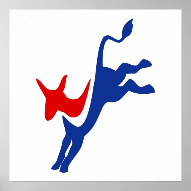 Logo der Demokraten Poster (Vorne)