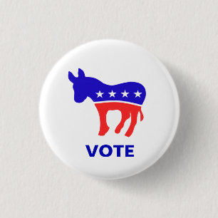 Logo der Demokratischen Partei und bearbeitbarer W Button