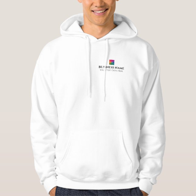 Logo der doppelseitigen Designfirma hier Mens Hoodie (Vorderseite)