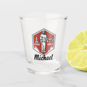Logo der Feuerabteilung Schnapsglas
