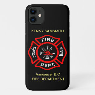 Logo der Feuerabteilung Schwarz-Rot-Abzeichen11 Case-Mate iPhone Hülle