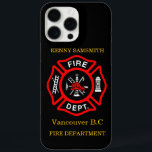 Logo der Feuerabteilung Schwarz-Rot-Abzeichen11 iPhone 16 Pro Max Hülle<br><div class="desc">Brandabteilung Logo Schwarz und Rot Abzeichen mit Brandketten und Leiter. Ideal für Feuerwehrleute und erste Befragte. Personalisieren Sie Ihre Zuhause mit Ihrem Namen und Ihrer Abteilung und mehr.monogram</div>