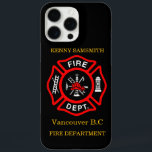 Logo der Feuerabteilung Schwarz-Rot-Abzeichen11 iPhone 16 Pro Max Hülle<br><div class="desc">Brandabteilung Logo Schwarz und Rot Abzeichen mit Brandketten und Leiter. Ideal für Feuerwehrleute und erste Befragte. Personalisieren Sie Ihre Zuhause mit Ihrem Namen und Ihrer Abteilung und mehr.monogram</div>