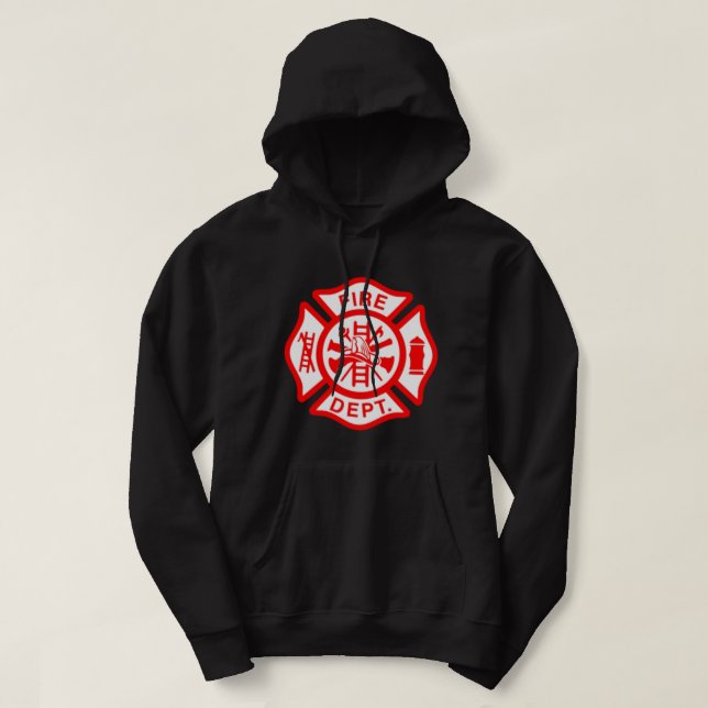 Logo der Feuerabteilung Universelles Symbol für Fi Hoodie (Design vorne)