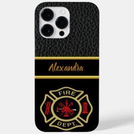 Logo der Feuerwehr Gold und Abzeichen Case-Mate iPhone 14 Pro Max Hülle