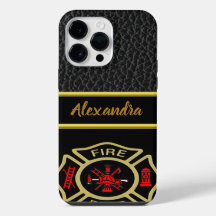 Logo der Feuerwehr Gold und Abzeichen