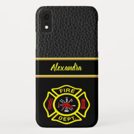 Logo der Feuerwehr Schwarz-Gelb-Abzeichen Case-Mate iPhone Hülle