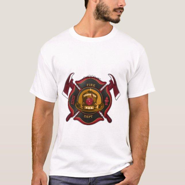 Logo der Feuerwehr T-Shirt (Vorderseite)