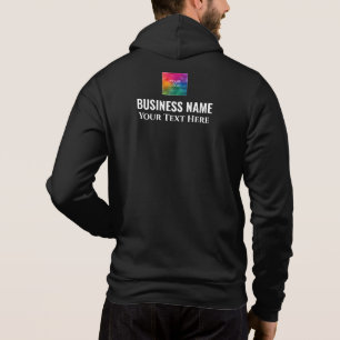 Logo der Firma "Back and Front Print" für Männer Hoodie