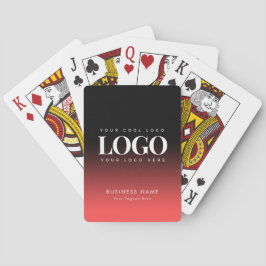 Logo der Firma Custom Business Company Black Red O Spielkarten