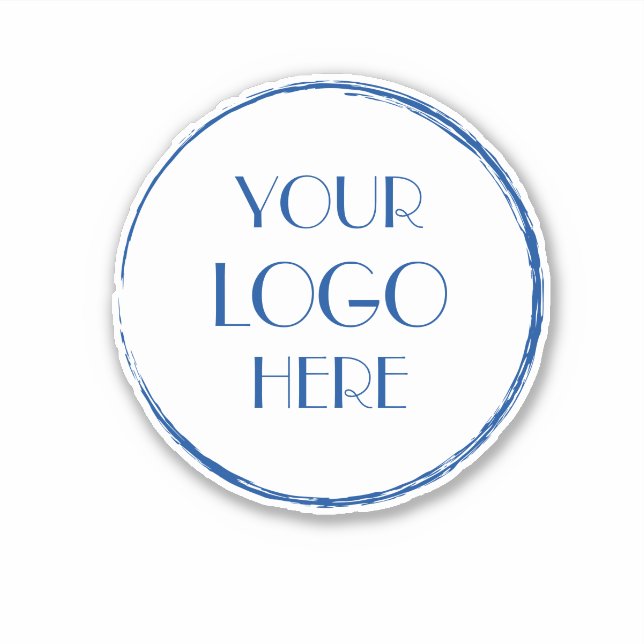 Logo der Firma Custom Business Company Wasserflasc Aufkleber (Vorderseite)