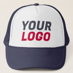 Logo der Firma CUSTOM Navy, Red and White Truckerkappe