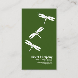 Logo der Firma Dragonfly Pest Kontrolle Green Visitenkarte