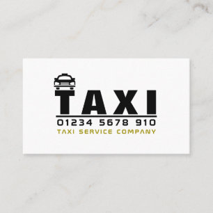 Logo der Firma Taxi, Preisliste Visitenkarte