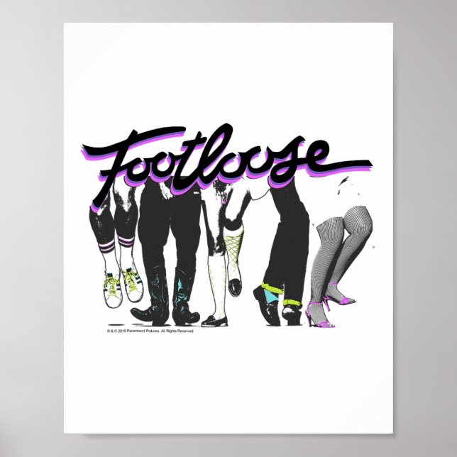 Logo der Footlose Dancing Feet Poster (Vorne)