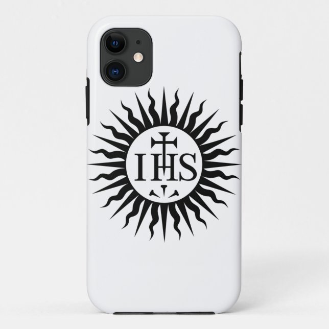 Logo der Gesellschaft Jesu (Jesuiten) Case-Mate iPhone Hülle (Rückseite)