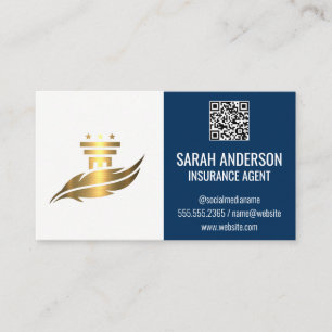 Logo der "Goldenen Säule"   QR-Prüfcode Visitenkarte