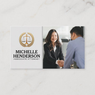 Logo der Juristischen Gewalt   Händeschütteln für  Visitenkarte