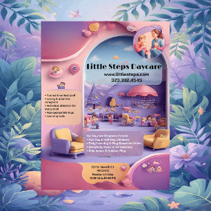 Logo der Kinderkrippe Little Steps Preschool für K Flyer