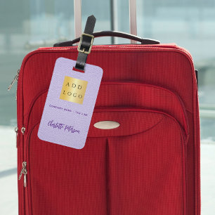 Logo der lila Violett-Lederfirma Gepäckanhänger