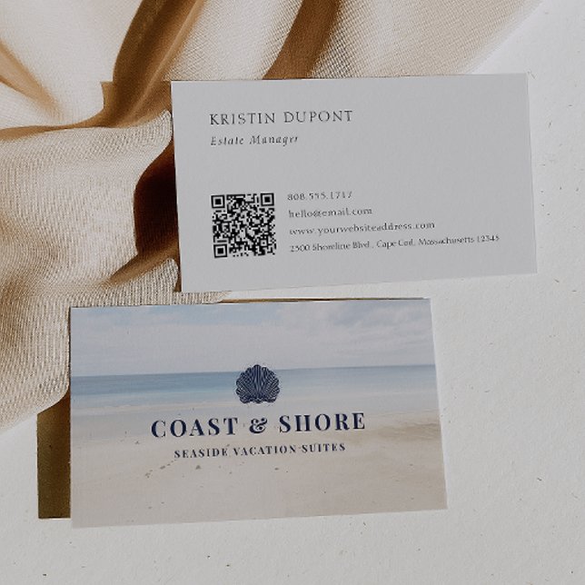 Logo der Marke Coastal Seashell Visitenkarte (Von Creator hochgeladen)