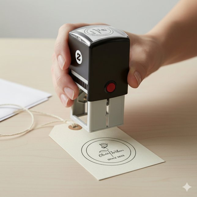 Logo der Minimalistischen Signature-Line-Art-Marke Permastempel (Von Creator hochgeladen)