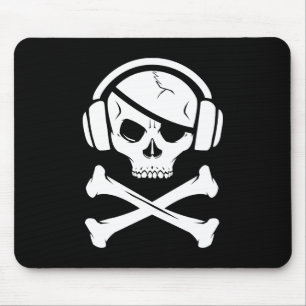 Logo der Musik-Piraten-Piraterie Anti-RIAA Mousepad