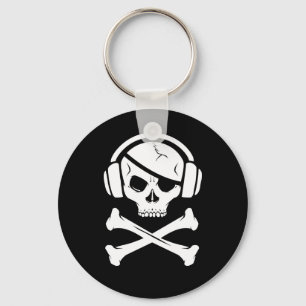 Logo der Musik-Piraten-Piraterie Anti-RIAA Schlüsselanhänger
