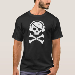 Logo der Musik-Piraten-Piraterie Anti-RIAA T-Shirt