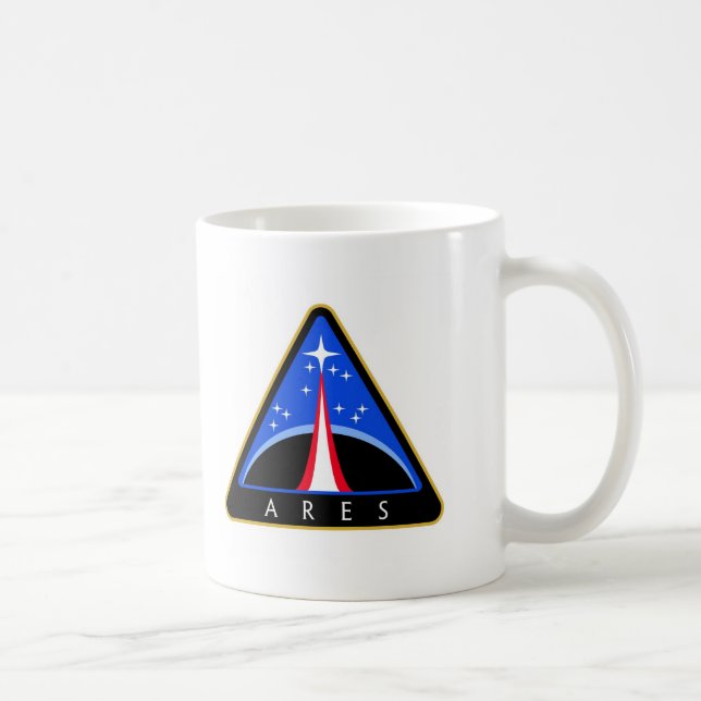 Logo der NASAs Ares Rocket Kaffeetasse (Rechts)