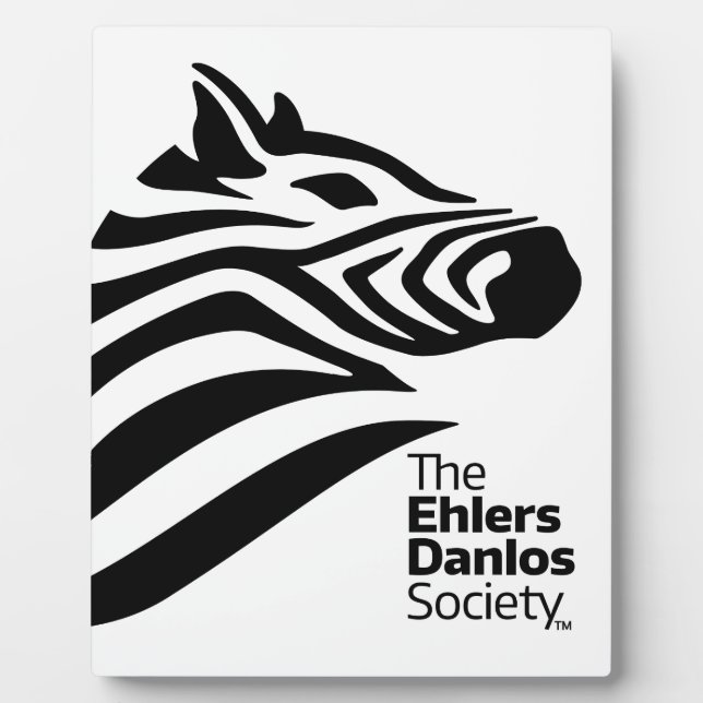 Logo der offiziellen Ehlers-Danlos-Gesellschaft Fotoplatte (Vorderseite)