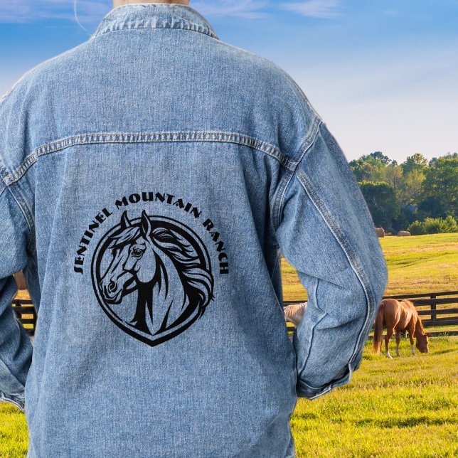 Logo der personalisierten Pferderennbahn Jeansjacke (Von Creator hochgeladen)