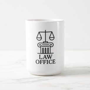 Logo der Rechtsanwaltskammer Kaffeetasse