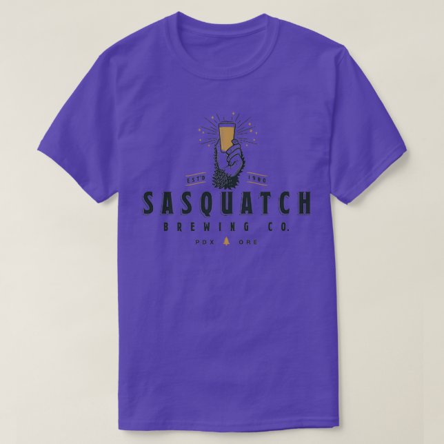 Logo der Sasquatch Brewing Company für das Floßbie T-Shirt (Design vorne)