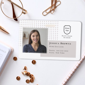 Logo der Schule für das Foto von Schülern und Schü Ausweis