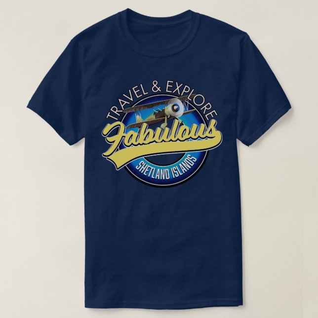 Logo der Shetland Islands T-Shirt (Design vorne)