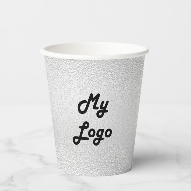 Logo der Silberfirma Pappbecher (Vorderseite)